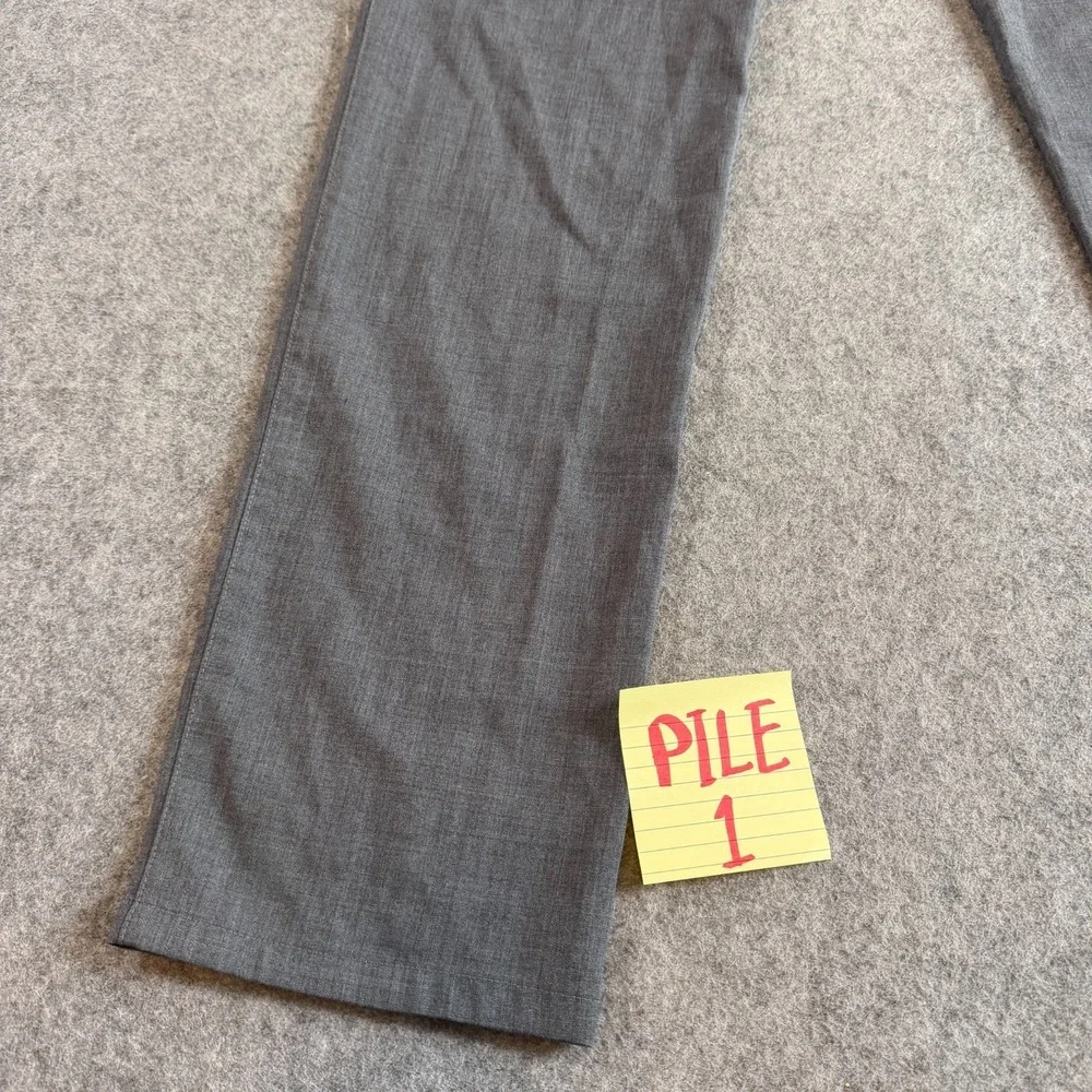 Mizzen + Main Gray Wool‎ Blend Athletic Fit Dress Pants Men's Size 34x33*